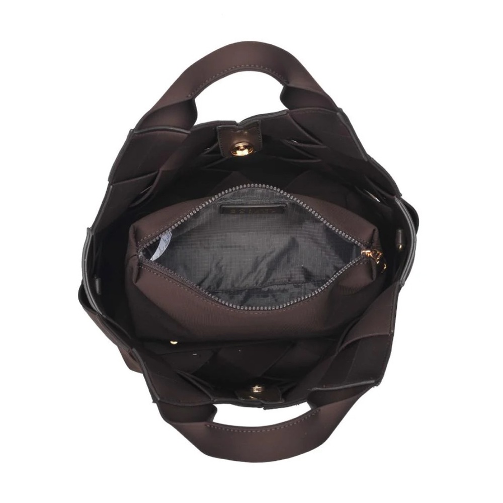 Sol and Selene “Resilience” Woven Neoprene Bag - Brown - NWT - Picture 3 of 9